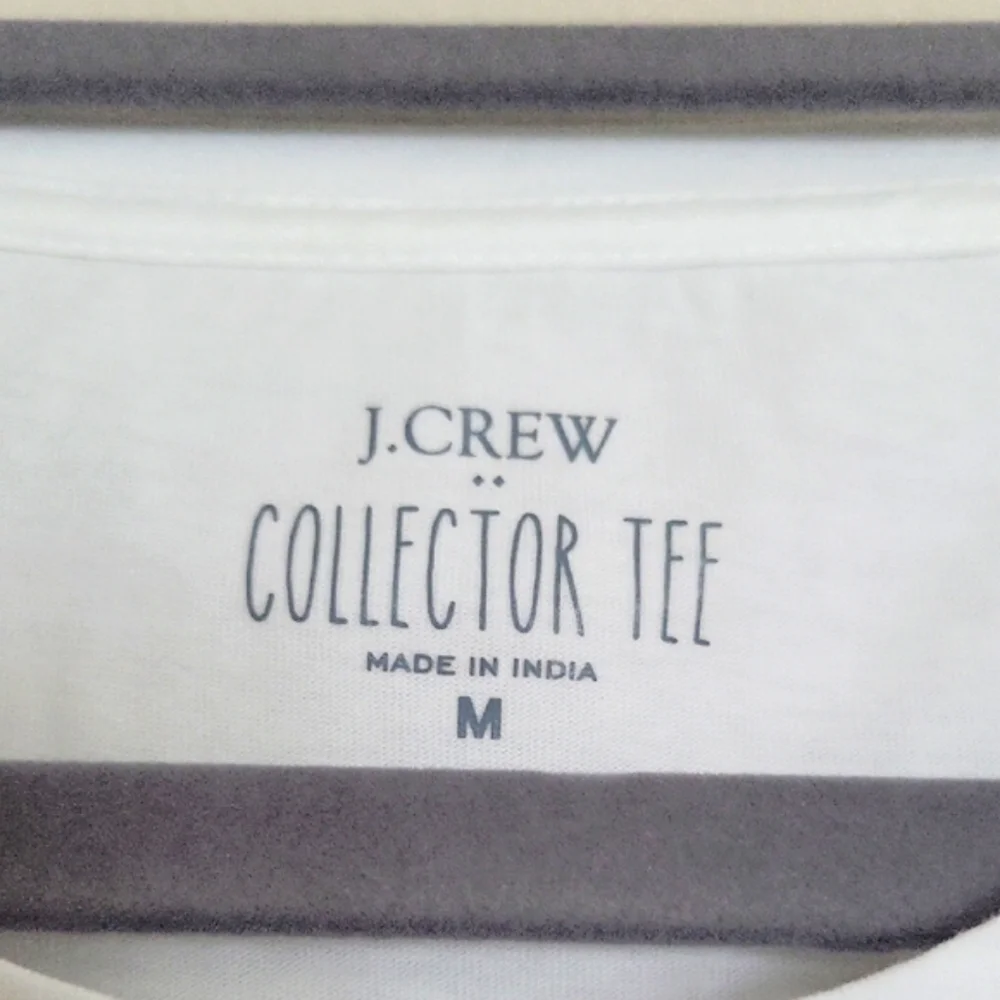 J. Crew White and Orange Pumpkin Graphic Tee